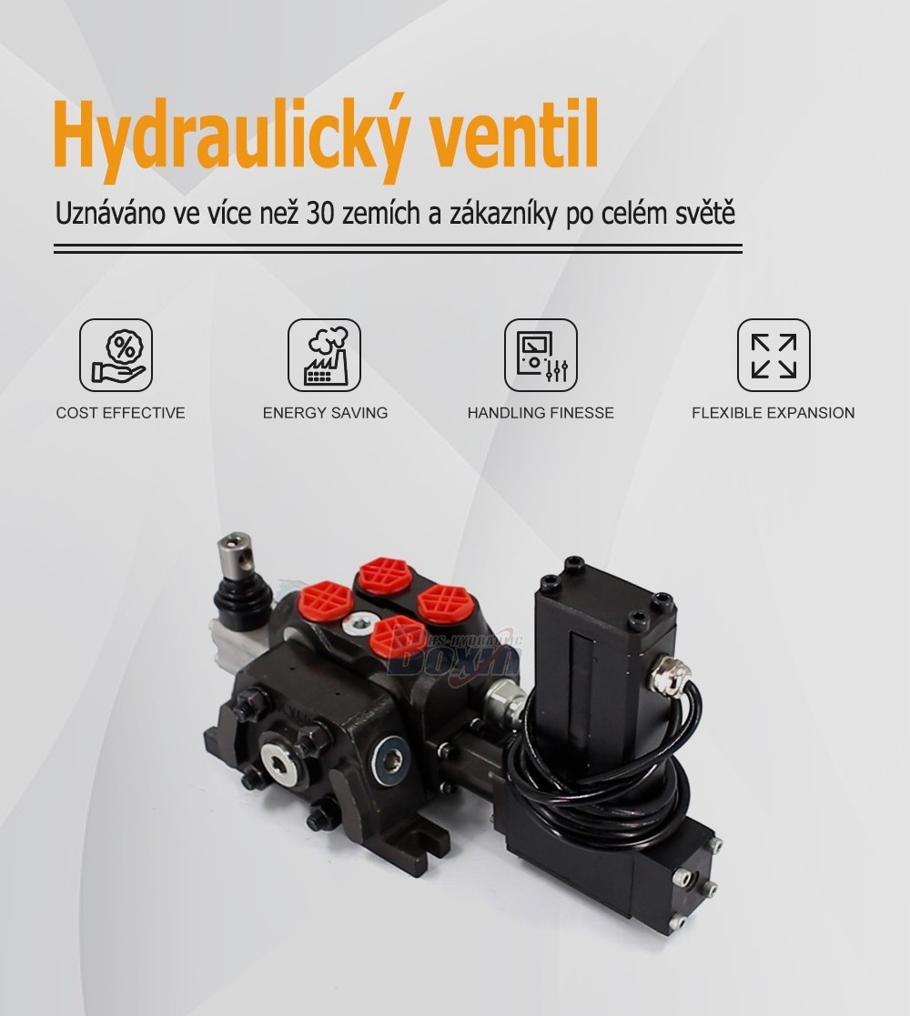 DCV60 Elektromotor 1 cívka Sekční směrový ventil